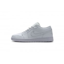 Air Jordan 1 Low "White Pure Platnium" All White 553558-170