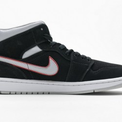 Air Jordan 1 Mid "Particle Grey" Black Grey 554724-060