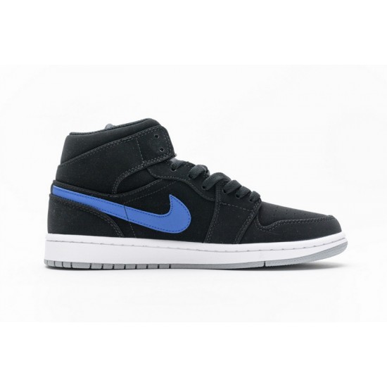 Air Jordan 1 Mid "Black Red Royal" Black Red Blue 554725-065