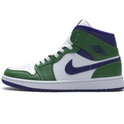 Air Jordan 1 Mid "Incredible Hulk" Green Purple 554725-300