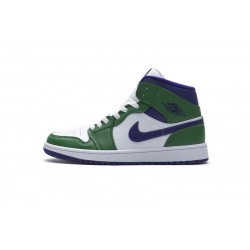 Air Jordan 1 Mid "Incredible Hulk" Green Purple 554725-300