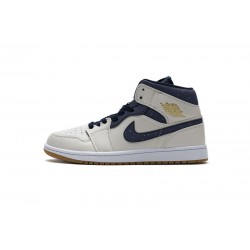 Air Jordan 1 Mid "Jeter" White Blue AH6342-104