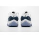Air Jordan 11 Low "Navy Blue Snakeskin" White Blue CD6846-102