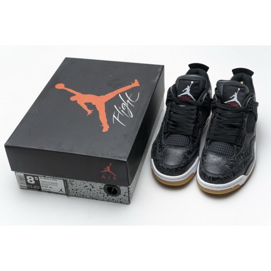 Air Jordan 4 Retro "Black Laser" Black White CI1184-001