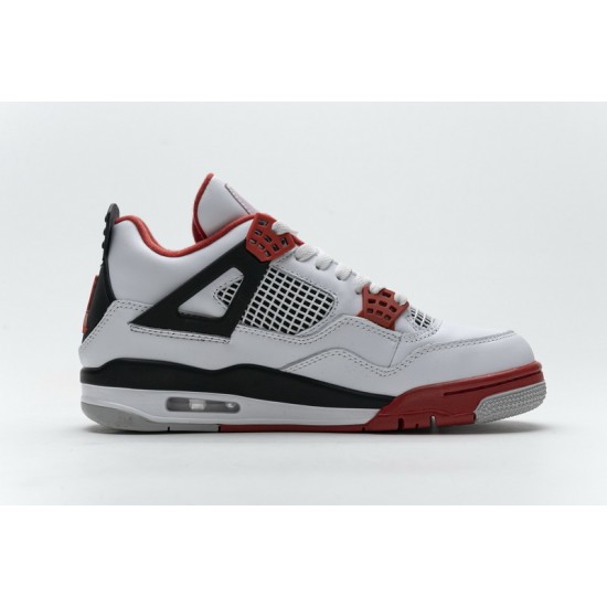 Air Jordan 4 Retro "Fire Red" White Black Red 308497-110