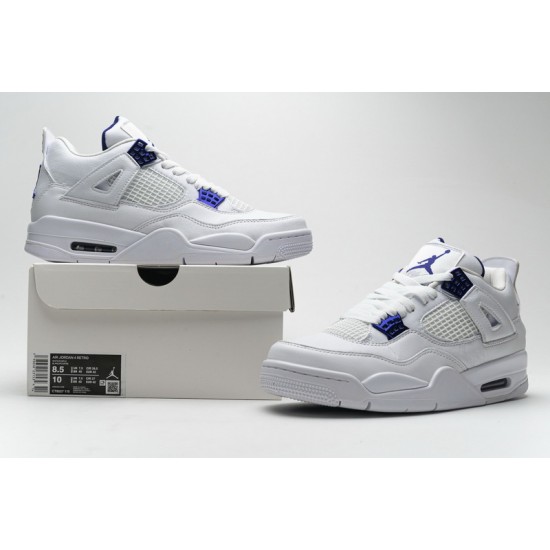 Air Jordan 4 Retro "Metallic Purple" White Purple CT8527-115