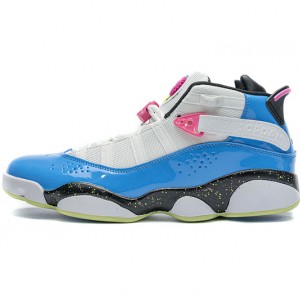 Air Jordan 6 Rings BG White Blue Fury Cyber Pink CK0018-100 36-45