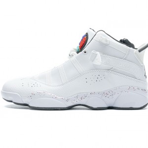 Air Jordan 6 Rings "Paint Splatter" All White 322992-100 36-45