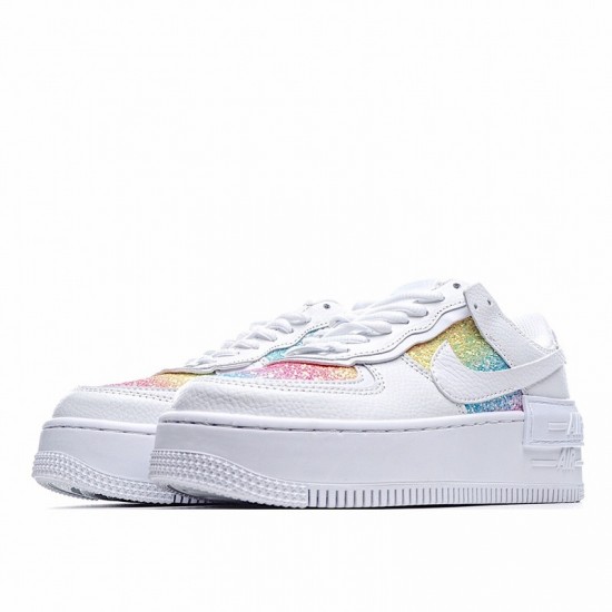 Nike Air Force 1 Shadow "Easter" White Rainbow CW0367-100