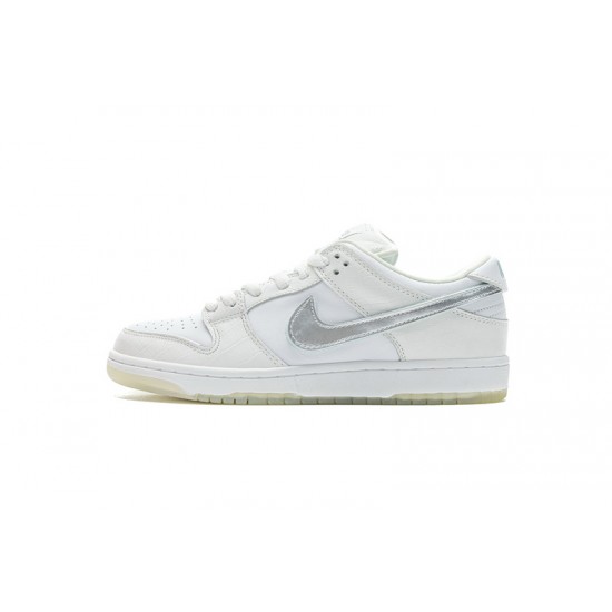 Nike SB Dunk Low Pro QS "Diamond Supply" White Silver BV1310-100 36-46