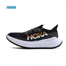 Hoka One One Carbon X3 Black White Gold Women Men Running Shoes