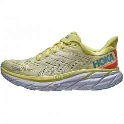 Hoka One One Clifton 8 Ltyellow White Women Men Running Shoes