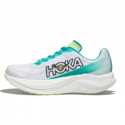 Hoka One One Mach X White Blue Yellow Women Men Running Shoes