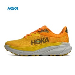 Hoka One One Mafate Speed Challenger 7 Yellow Orange Women Men Running Shoes