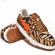 Bape Sk8 Sta Low Black Orange Brown W/M Sports Shoes