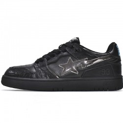 Bape Sk8 Sta Low Silver Black W/M Sports Shoes