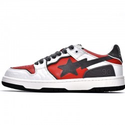 Bape Sk8 Sta Low White Red Grey W/M Sports Shoes