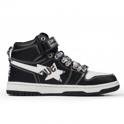 Bape Sta Sk8 High Black White W/M Sports Shoes