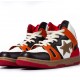 Bape Sta Sk8 High Red Brown Black White W/M Sports Shoes