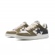 Bape Sta Sk8 Low Beige Black Army Green W/M Sports Shoes