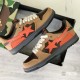 Bape Sta Sk8 Low Brown Orange Black W/M Sports Shoes