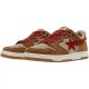 Bape Sta Sk8 Low Brown Red W/M Sports Shoes