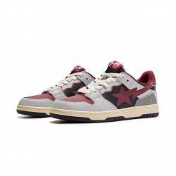 Bape Sta Sk8 Low Grey Black Win-red W/M Sports Shoes