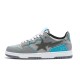 Bape Sta Sk8 Low Grey Ltblue W/M Sports Shoes