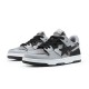 Bape Sta Sk8 Low Grey Silver Black W/M Sports Shoes