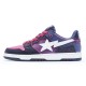 Bape Sta Sk8 Low Peach Purple White Deep Blue W/M Sports Shoes