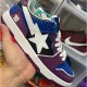 Bape Sta Sk8 Low Purple Blue White W/M Sports Shoes