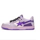 Bape Sta Sk8 Low Purple White Black W/M Sports Shoes