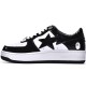 Bathing Ape Bape Sta Low Black White W/M Sports Shoes