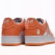 Bathing Ape Bape Sta Low White Orange W/M Sports Shoes