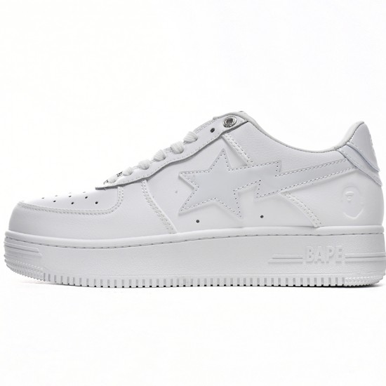 Bathing Ape Bape Sta Low White W/M Sports Shoes