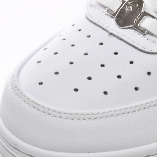 Bathing Ape Bape Sta Low White W/M Sports Shoes