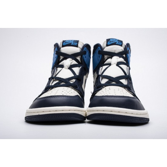 Air Jordan 1 Retro High OG "Obsidian" University Blue White 555088-140