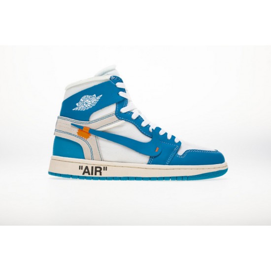 Off White x Air Jordan 1 "UNC" Blue White AQ0818-148