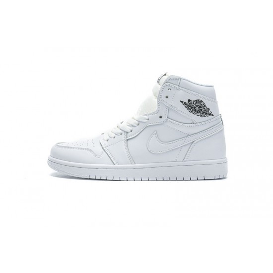 Discount Air Jordan 1 High All White 555088-111 36-45 Shoes