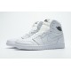Discount Air Jordan 1 High All White 555088-111 36-45 Shoes