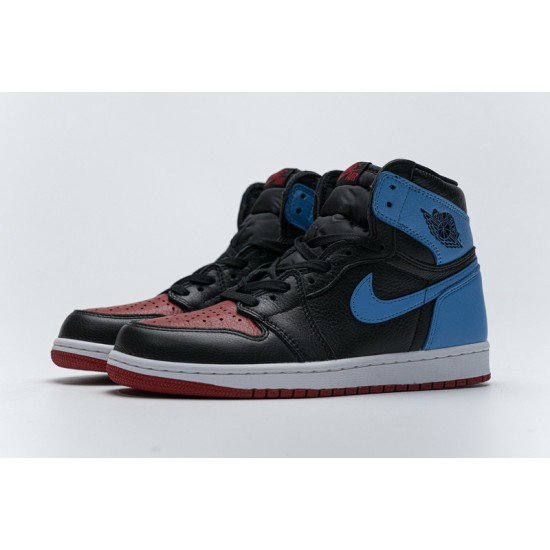 New Air Jordan 1 High "UNC To Chicago" Blue Black Red CD0461-046 36-47 Shoes