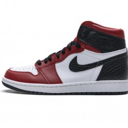 Air Jordan 1 "Satin Snakeskin" Red Black White CD0461-601