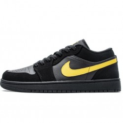 Air Jordan 1 Low "Black University Gold" Black Gold 553558-071