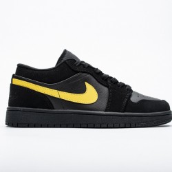 Air Jordan 1 Low "Black University Gold" Black Gold 553558-071