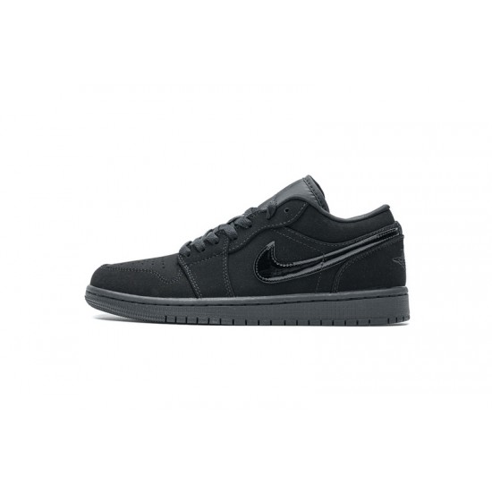 Hot Air Jordan 1 Low "Triple Black" All Black 553558-056 40-45 Shoes