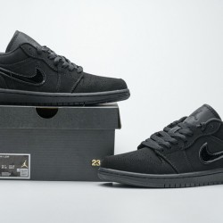 Air Jordan 1 Low "Triple Black" All Black 553558-056 40-45