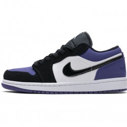 Air Jordan 1 Low "Court Purple" Black Purple 553558-125