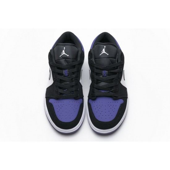 Air Jordan 1 Low Court Purple Black Purple 553558-125