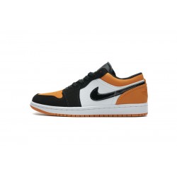 Air Jordan 1 Low GS "Shattered Backboard" Black White Orange 553560-128 36-45