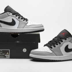 Air Jordan 1 Low "Light Smoke Grey" Grey White 553558-030